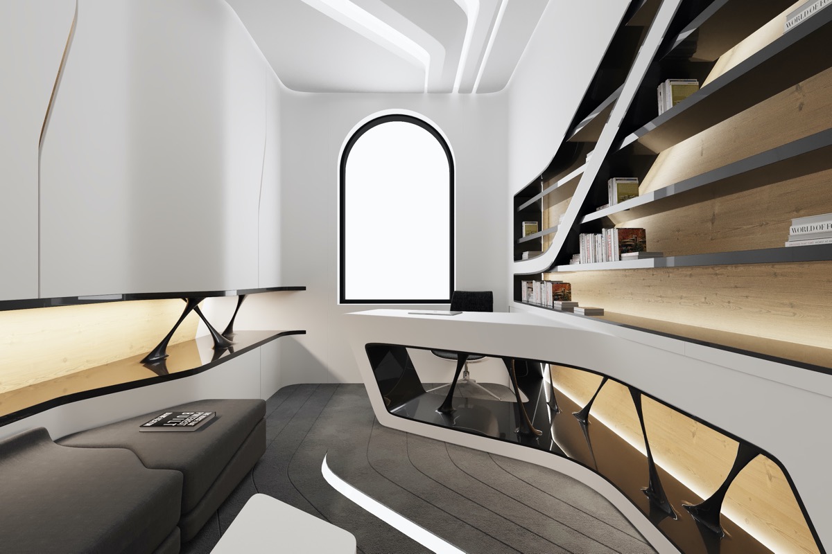 Futuristic Home Office Looks Starship Inspired — Home Office Bits