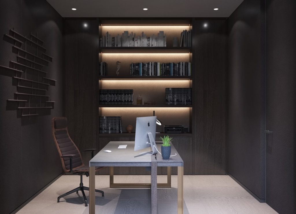 10 Dark Home Offices Soaked in Dramatic Glamour — Home Office Bits